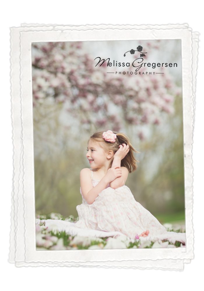 Kalamazoo Michigan Children Photography girl pink spring blossoms nature 