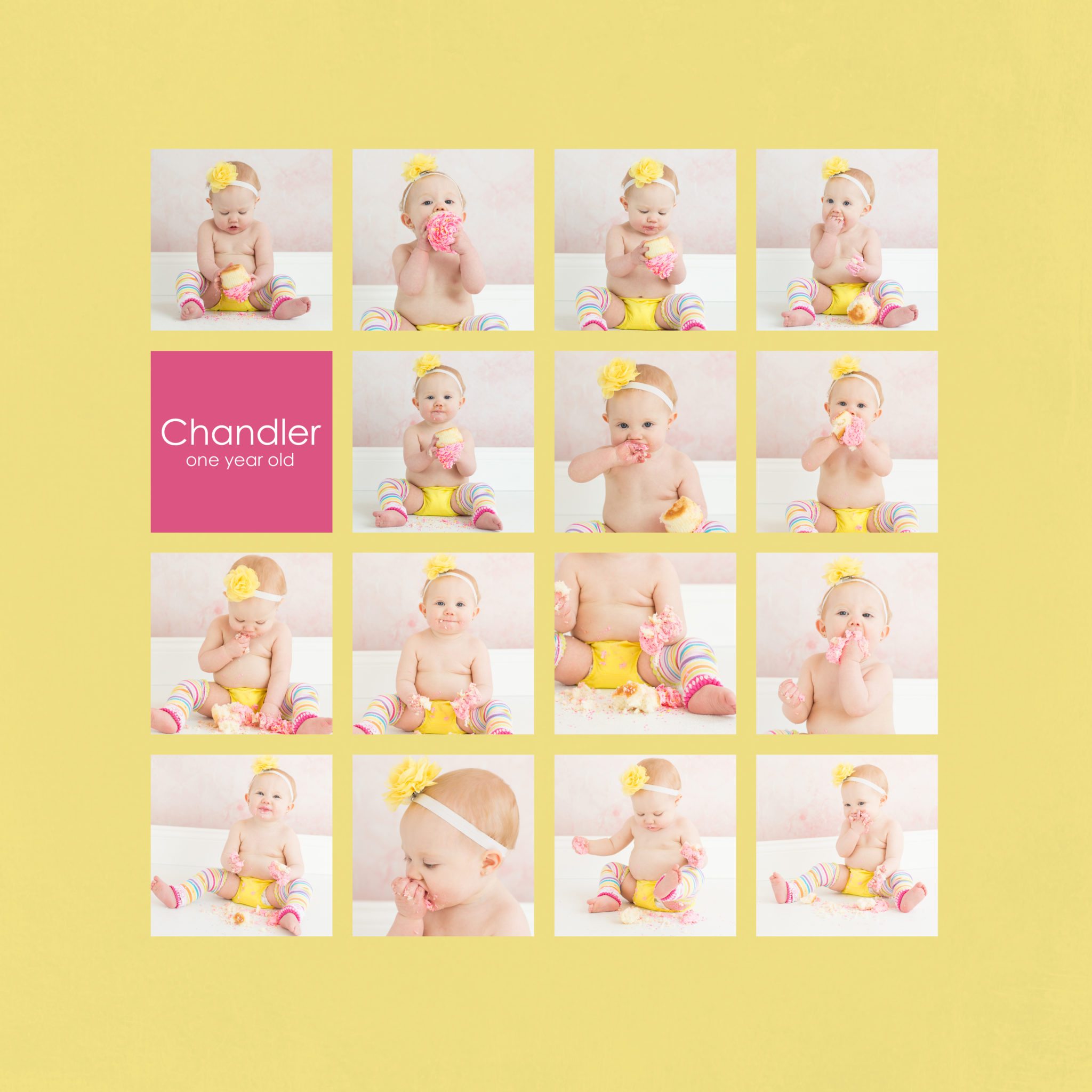 baby cake smashing one year old photography