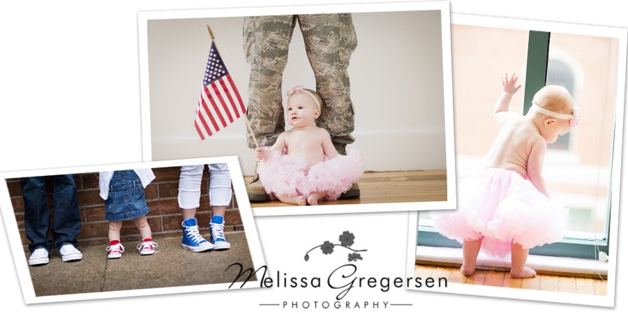 Baby girl and military daddy photography