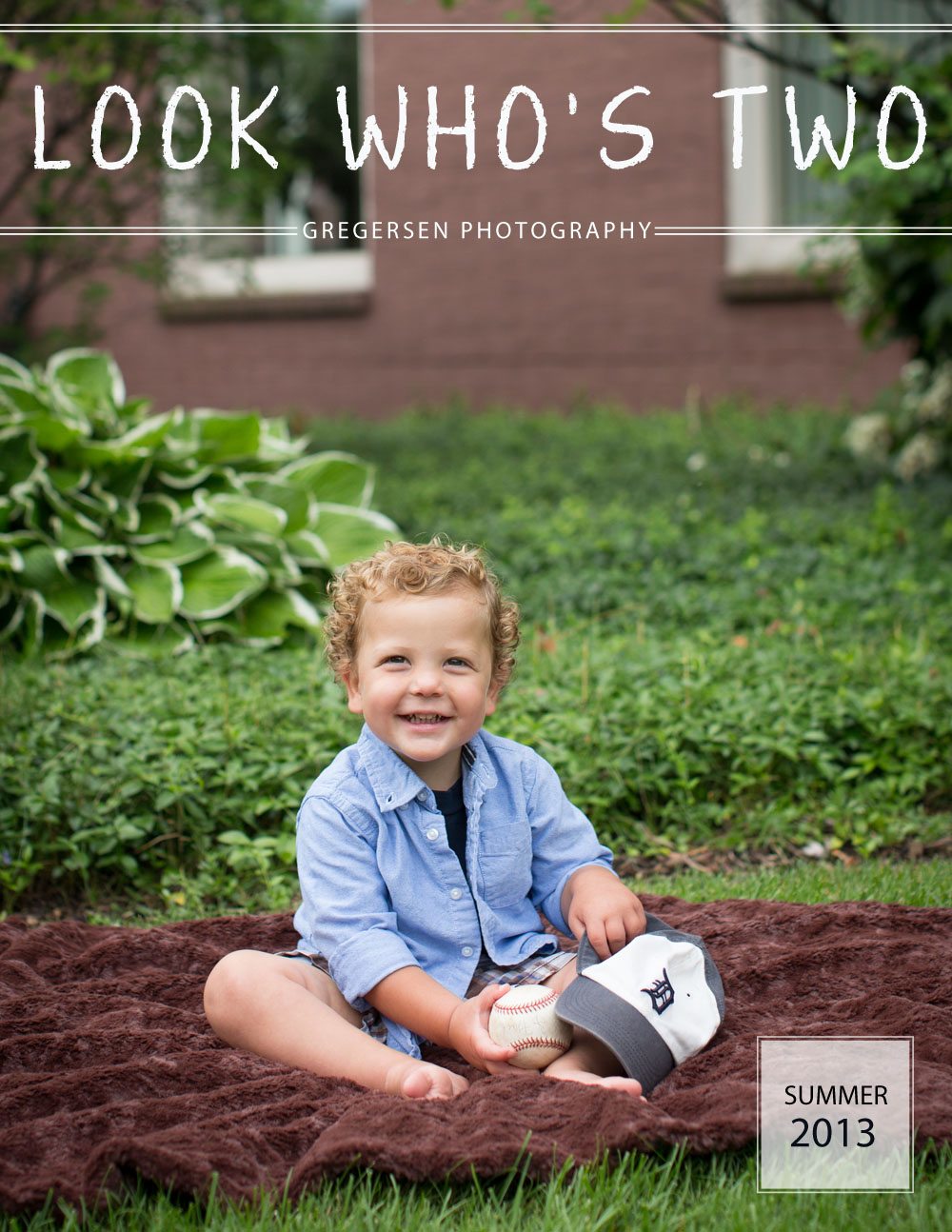 Kalamazoo Michigan boy Photography outside two year old
