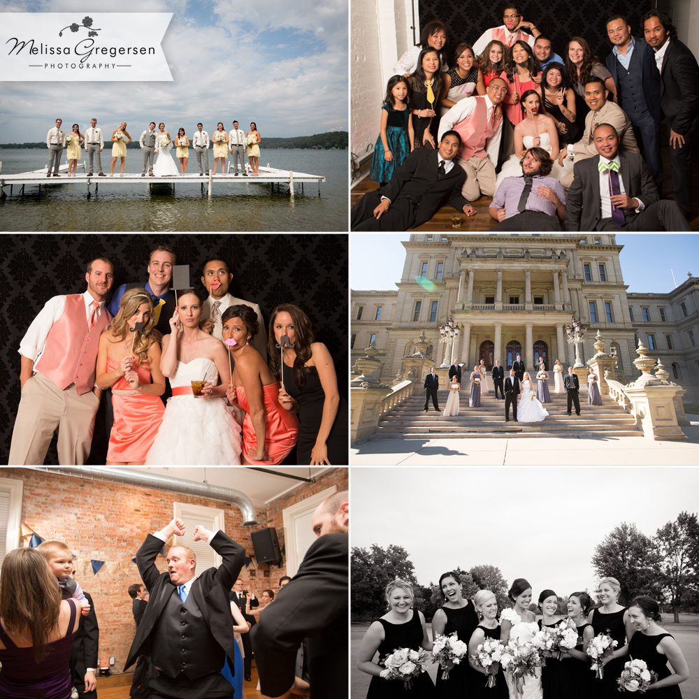 Kalamazoo Grand Rapids Lansing Detroit Saint Joseph Michigan Wedding Photography State Capitol