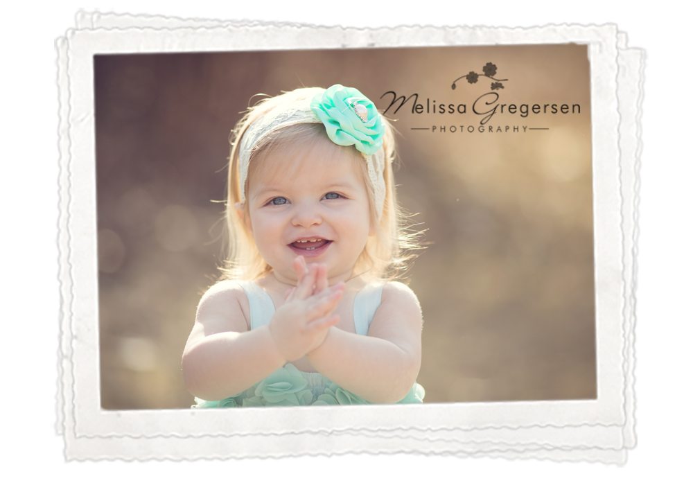 One Year Baby Girl Photography Gregersen Photography