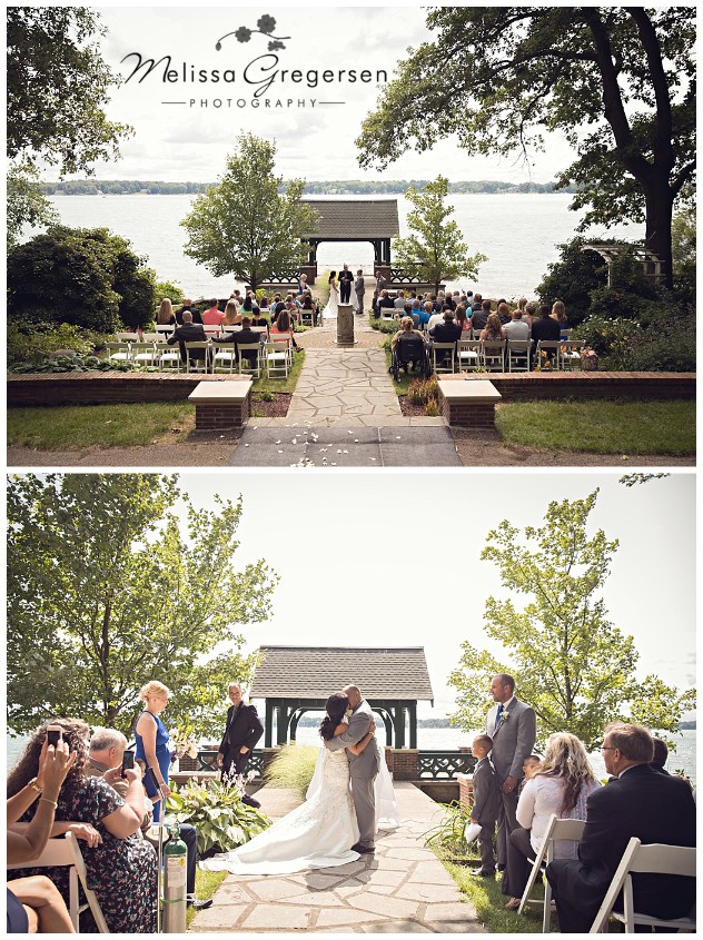 Stunning views as we take a step back during the ceremony to capture the entire wedding!