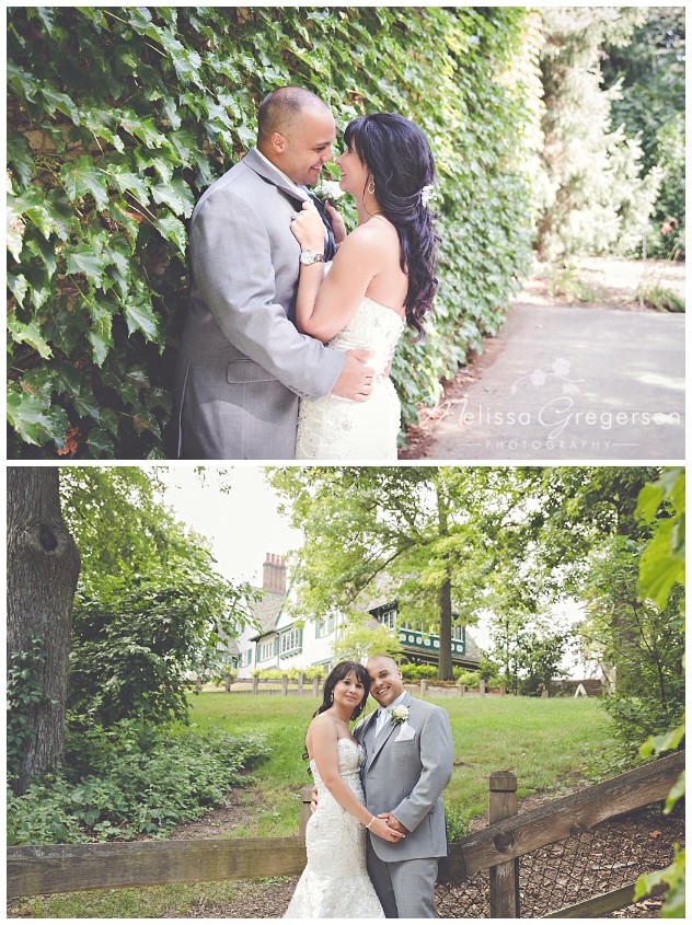 So many beautifully green and well lit areas for bridal portraits.