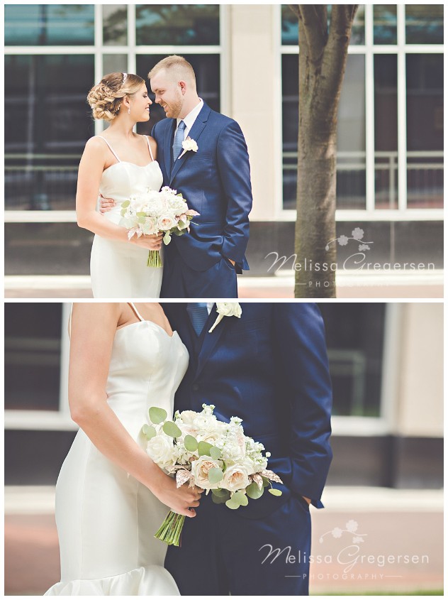 Romantic moments captured of the bride and groom before the ceremony.