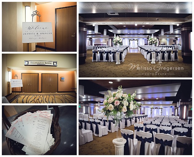 Wedding Ceremony in the Kalamazoo Room at the Radisson
