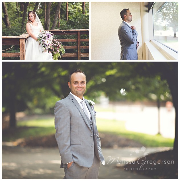 Bride and Groom portraits at the Fetzer Center