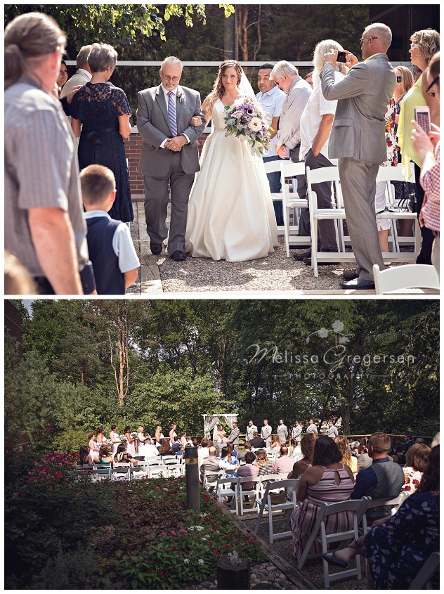 Wedding ceremony at the Fetzer Center