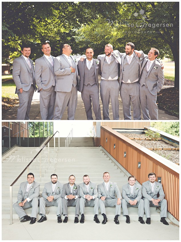 Standing or sitting, these men looked like they had a great time at the Fetzer Center