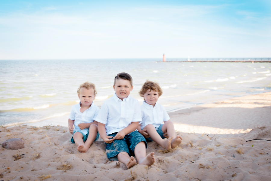 South Haven beach family photography 