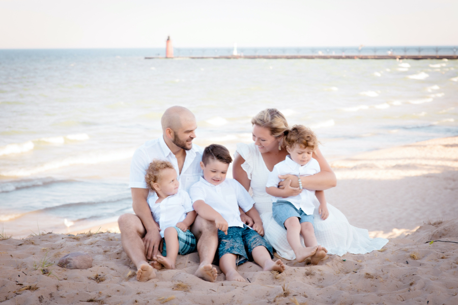 south haven family beach photography