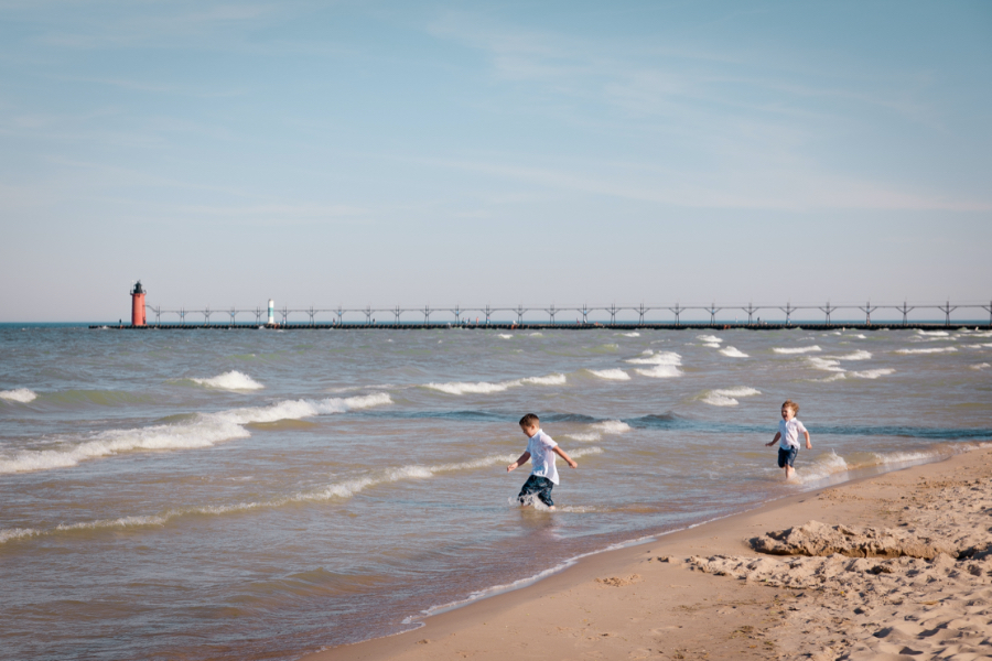 South Haven beach family photography 